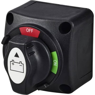 TRU COMPONENTS TC-11992196 Auto accu schakelaar 12 V/DC, 50 V/DC 300 A 1x aan/uit IPX8 1 stuk(s)