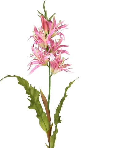 Kunstbloemen, zijden bloemen decoratieve lelie roze 97cm