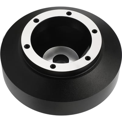 6-gaats stuurwiel korte naafadapter zwart ergonomische stuurwielnaafadapter vervanging voor black