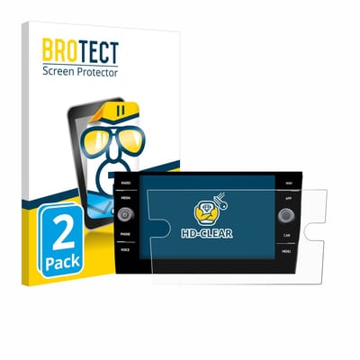 BROTECT - Screenprotector voor Volkswagen Taigo Discover Media 8” 2023 - Folie Beschermfolie transparant 2 Stuks