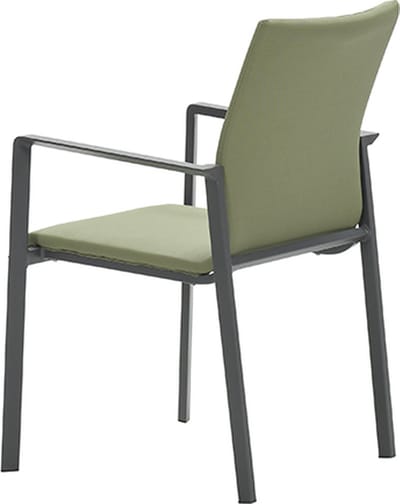 Dallas dining fauteuil stoel carbon black/moss green Garden Impress...