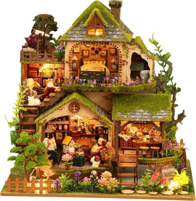 DIY Miniaturen Huis Bouwpakket - Muziekdoos en Licht - Knutselset voor Volwassenen en Tieners