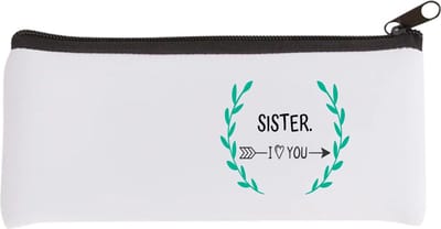 Akyol - sister i love you Etui - Zus - de liefste zus - verjaardag - cadeautje voor zus - zus artikelen - kado - geschenk - 20 bij 9 cm