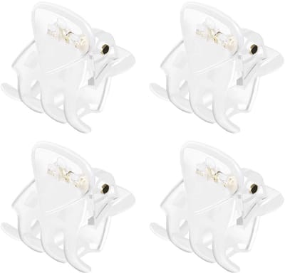 Dailygoody - Mini Haarspelden - Antislip Haarspelden - Duurzaam Kunststof - Transparant - Haarclips - Geschikt voor Meisjes en Vrouwen - 2 x 1,6