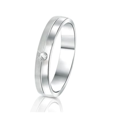 Lucardi Dames vriendschapsring Rome - Ring - Cadeau - Staal - Zilverkleurig