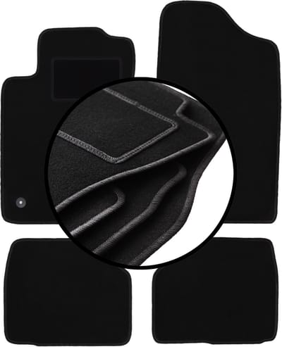 Set veloursmatten voor: Peugeot 405 sedan, stationwagen, break (1987-1996)