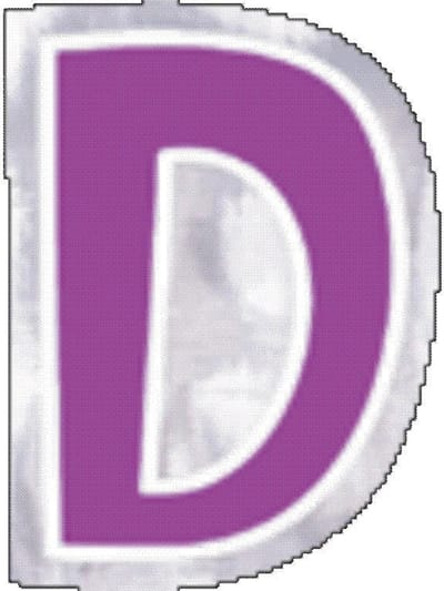 48 ballonstickers letter D