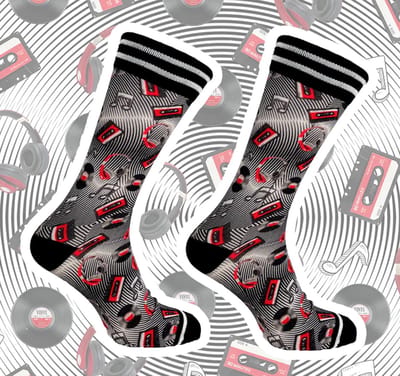 Sock my vintage records maat 39/42