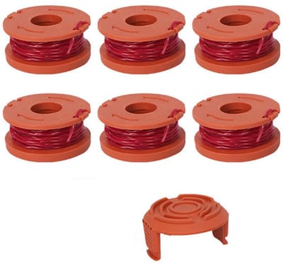 6-pack reservespoelen met trimmerdraad Geschikt voor Worx WA0010 grastrimmer