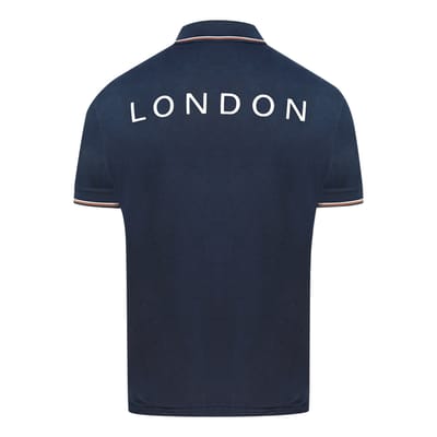Aquascutum Aldis Crest blauw poloshirt