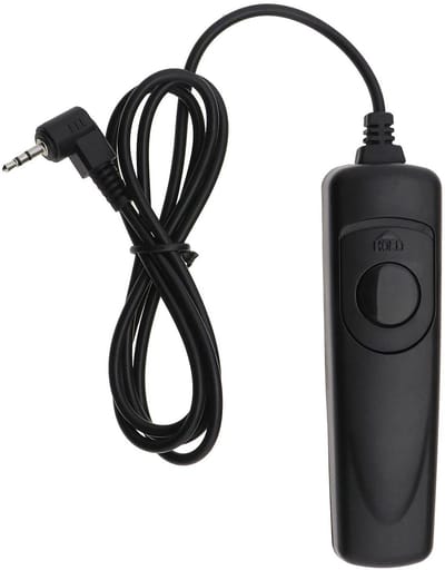 Jhubersproducts - Afstandsbediening ontspanner - RS60-E3 - 98 cm - Zwart - Compatibel met Canon Pentax Samsung - Perfect voor fotografie