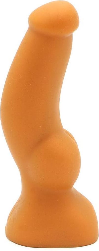 Gold Play - Soft Liquid Siliconen Anaal Dildo - Cock - Goud - Maat M