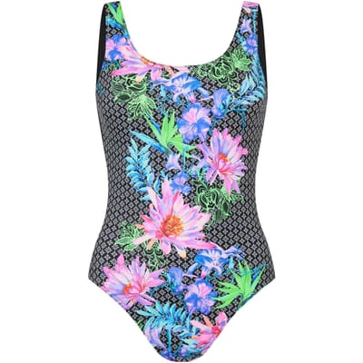 Zoggs Mystique-badpak met ronde rug voor dames (Veelkleurig)