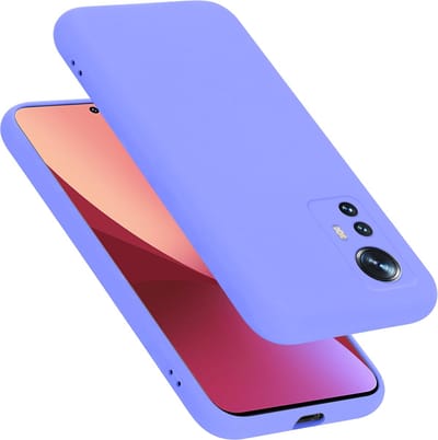 Cadorabo Hoesje geschikt voor Xiaomi 12 / 12X in LIQUID LICHT PAARS - Beschermhoes gemaakt van flexibel TPU silicone Case Cover