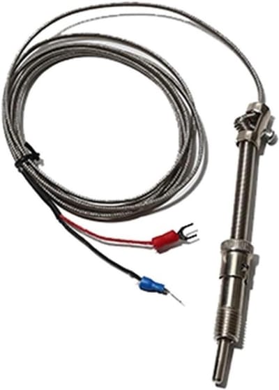 Temperatuursensor Sonde - Thermokoppel Sensor - Industriële Meting - Waterdicht Roestvrij Staal - 3 Meter Kabel - Zwart