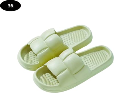 Livano Badslippers Dames - Comfortabel - Flip Flops - Sauna - Zomer - Lichtgroen - Maat 36