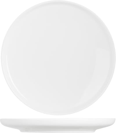 Cosy & Trendy Ontbijtborden Moon White Wit 4-delig – Porselein Ø 19 cm – Vaatwasser-, Magnetron- & Ovenbestendig