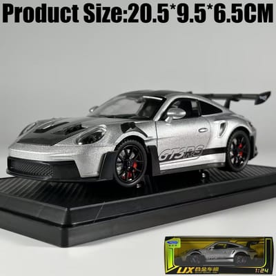 1:24 Porsche 911 Gt3 Rs 992 Generatie Gt Sportwagen Legering Metaal Diecast Modelauto Hoge Simulatie Voertuig Huis Trendy Ornamenten