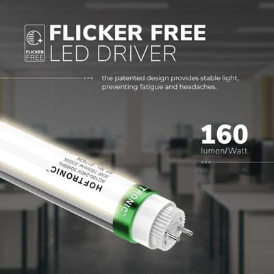 HOFTRONIC 10x LED TL Buis 60cm - T8 G13 Fitting - 9 Watt 1440 lumen (160Lumen/W) - 3000K Warm wit - Flikkervrij - Vervangt 36 Watt (36W/830) - Incl.