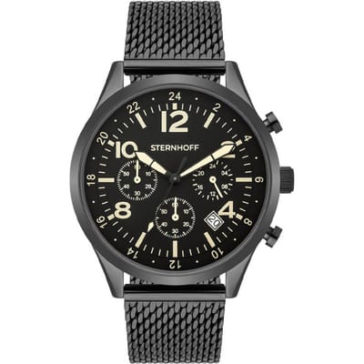 Sternhoff ST800 Chronograaf Zwart Mesh | 10050104