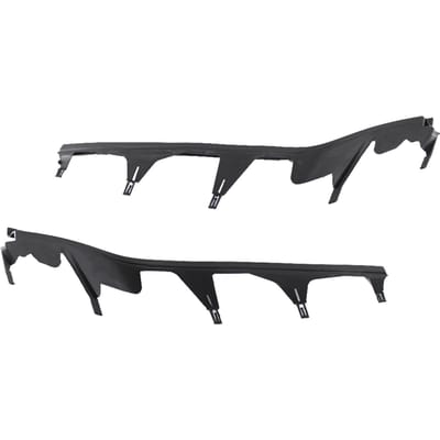 Links & Rechts Eén Paar Bovenste Koplampafdekstrips Vervanging voor BMW 3 Serie E46 98 01(4 deurs) zwart