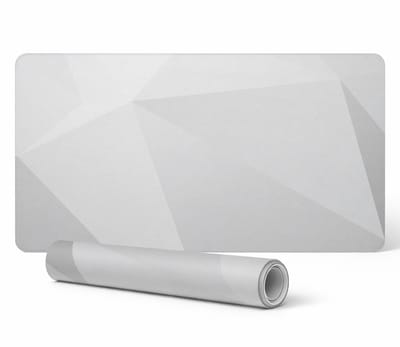 Antislip bureaumat met 3D geometrisch patroon 100x50 cm