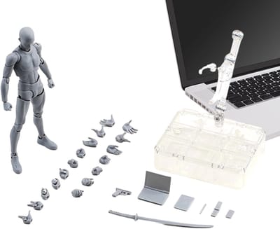 Tekenmodel Actiefiguur - Menselijk Lichaamspop - Artistiek Schetsen - Beweegbare Gewrichten Flexibel - 132 cm Hoogte - Meerkleurig