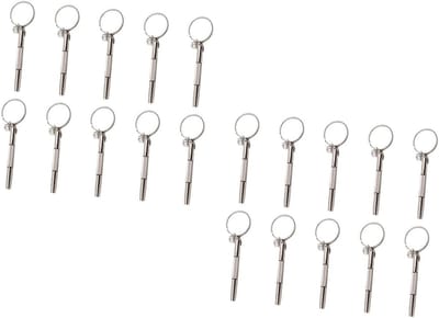 Schroevendraaiersets - Reparatieset Brillenglas - Kleine Reparatie - Precisie Gereedschap - 20 Stuks - Zilver