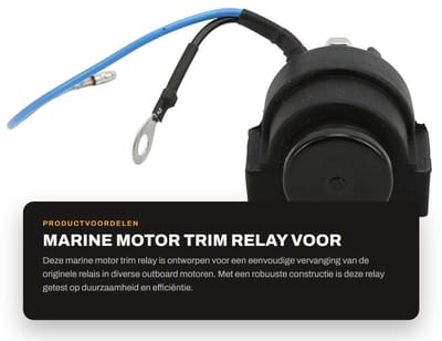 Dailygoods- Trim Relais Vervanging - Duurzaam ABS/Metaal - Geschikt voor DF40/DF140 - 4 Takt/2 Takt - Betrouwbare Keuze - Eenvoudige Installatie - Buitenboordmotor Relais