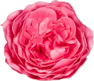 HOBI - Tafeldecoratie oude fuchsia roos 12 cm vintage