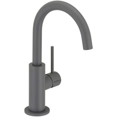 Herzbach DEEP GREY Single-lever basin mixer slim M-Size 23.203420.1.06