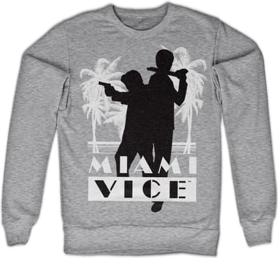 Miami Vice Silhouettes-sweatshirt, heathergrijs