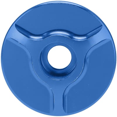 Cache Jeu de Direction de Fourche Avant de Vélo en Aluminium Cache Jeu de Cuvettes de Potence Sans Filetage pour VTT Vélo de Route de Montagne Bleu bleu