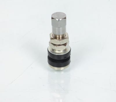 Valve droite TR161 argent pour jante tubeless moto scooter auto voiture quad