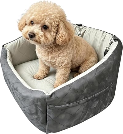 Hondenstoel Auto - Reisstoel Hond - Veilig Reizen - Antislip Bodem - 48 x 52 x 30 cm - IJszijde