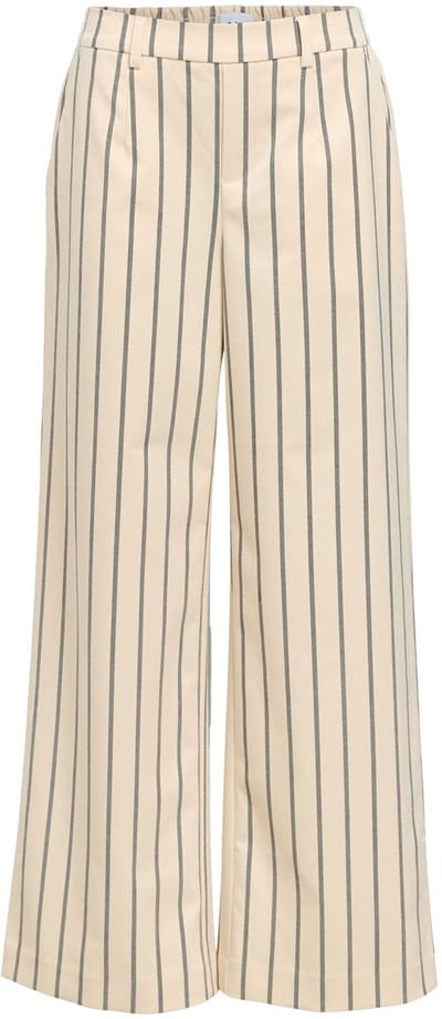 Object Objlisa Wide Pant Broeken Dames - Beige - Maat 34