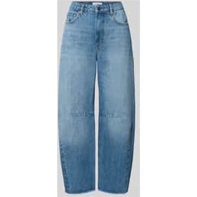 Barrel fit jeans met franjes