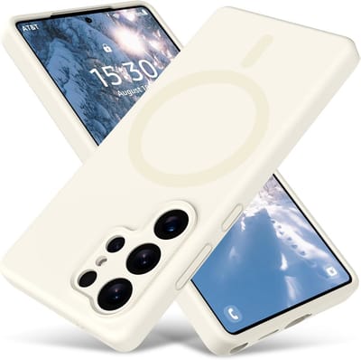 Stravo Hoesje Geschikt voor Samsung Galaxy S26 Ultra – Siliconen Cover Hoes met MagSafe – Slank & Lichtgewicht – Schokbestendig – Anti-Fingerprint – Siliconen Case voor Samsung Galaxy S26 Ultra - Starlight