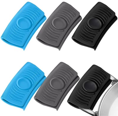 Dailygoods- Pannenlappen 6 Stuks - Hittebestendig - Antislip - Duurzaam - Siliconen - Comfortabel Handgevoel - Keukenhandschoenen