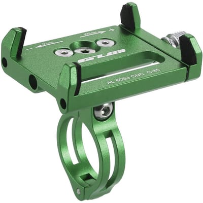 Mountian vélo support de téléphone universel réglable vélo téléphone portable support de montage GPS support berceau vert