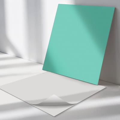 Wallfluent Vinyl Tegels - Muntkleur Wand PVC Tegels - 30 cm x 30 cm - Uniform Vinyl Tegels - Set van 9 - Vierkant PVC Tegels - Patroon Plaktegels - Vinyl Tegels Zelfklevend - Plaktegels Keuken en Badkamer