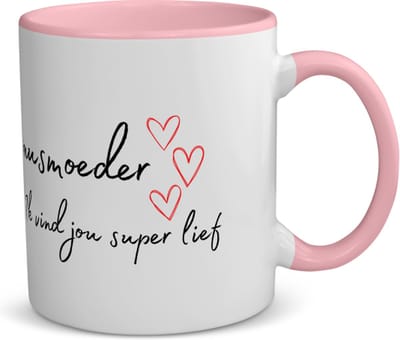 Akyol - bonusmoeder ik vind jou super lief koffiemok - theemok - roze - Mama - de liefste bonusmoeder - moeder cadeautjes - moederdag - verjaardag - geschenk - kado - 350 ML inhoud