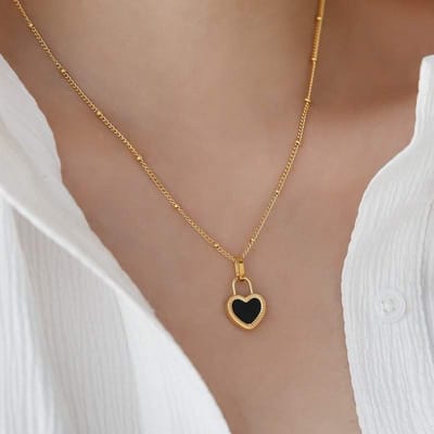 Hartjes ketting -gouden ketting - Trendy-Love - kinderketting