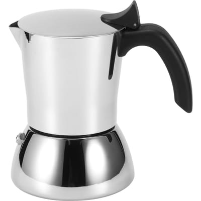 304 Roestvrij Staal Koffiezetapparaat Moka Pot Extractieketel voor Thuisgebruik Koffiezaakgebruik white