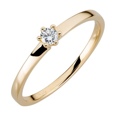 Orolino Ring Gold 585 mit natürlichem Brillant 0,10ct.