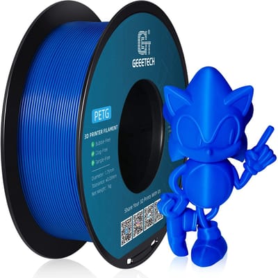 Geeetech PETG Filament Blauw 1KG 1.75mm – Sterk & Duurzaam 3D Printer Filament – Hoge Nauwkeurigheid ±0.03 mm – Snelle Levering, Morgen in Huis