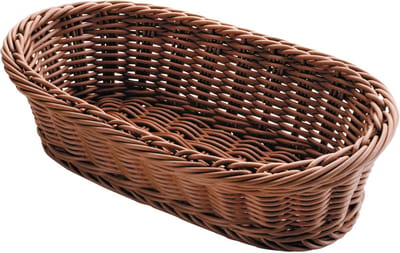 Ovale Bruine Broodmand 23x16x8 voor Intensief Gebruik
