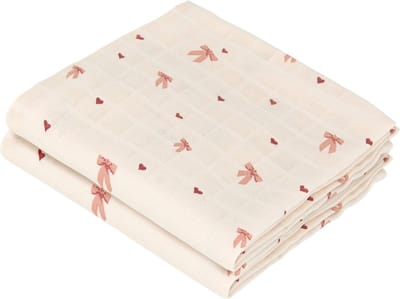 Cam Cam Copenhagen Bows Multi Doek - 2-pack - Muslin - GOTS