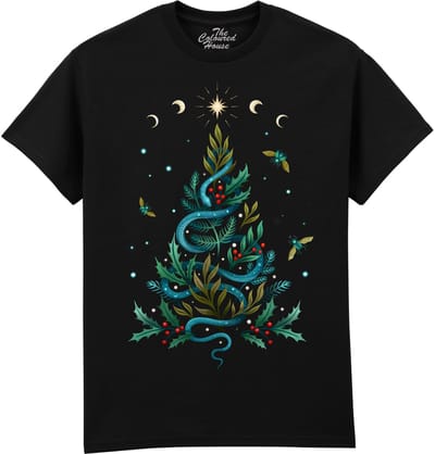 Slang Kerst Serpentine Christmas The Coloured House T-shirt M