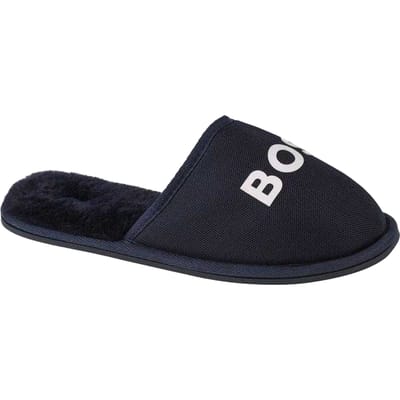 Boss Kinder/Kinder Logo Slippers (Marineblauw)